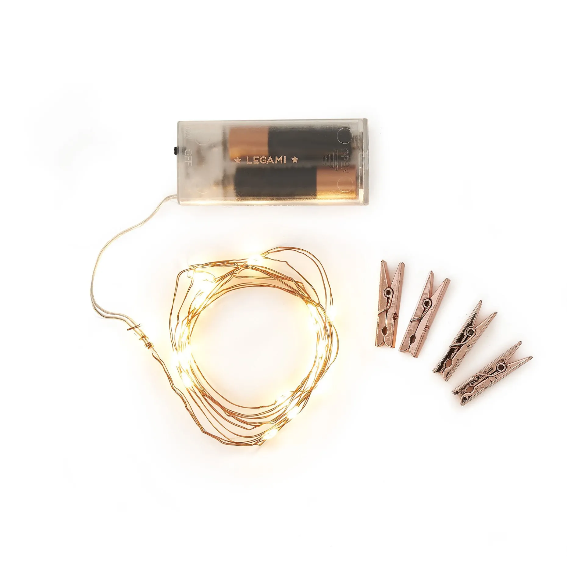 Filo di Luci Decorative con Clip Portafoto