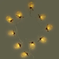 Filo di Luci Led con Vasetti di Vetro