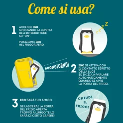 Igo il Pinguino Parlante per il Tuo Frigo