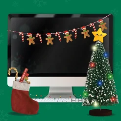 Kit Decorazioni Natalizie da Scrivania