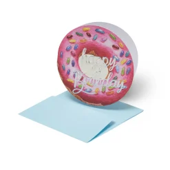 Mini Biglietto d'Auguri - Happy Birthday - Donut
