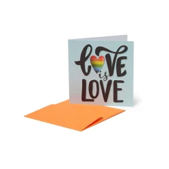 Mini Biglietto d'Auguri - Love Is Love