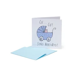 Mini Biglietto d'Auguri - Nascita - Cucu Bimbo