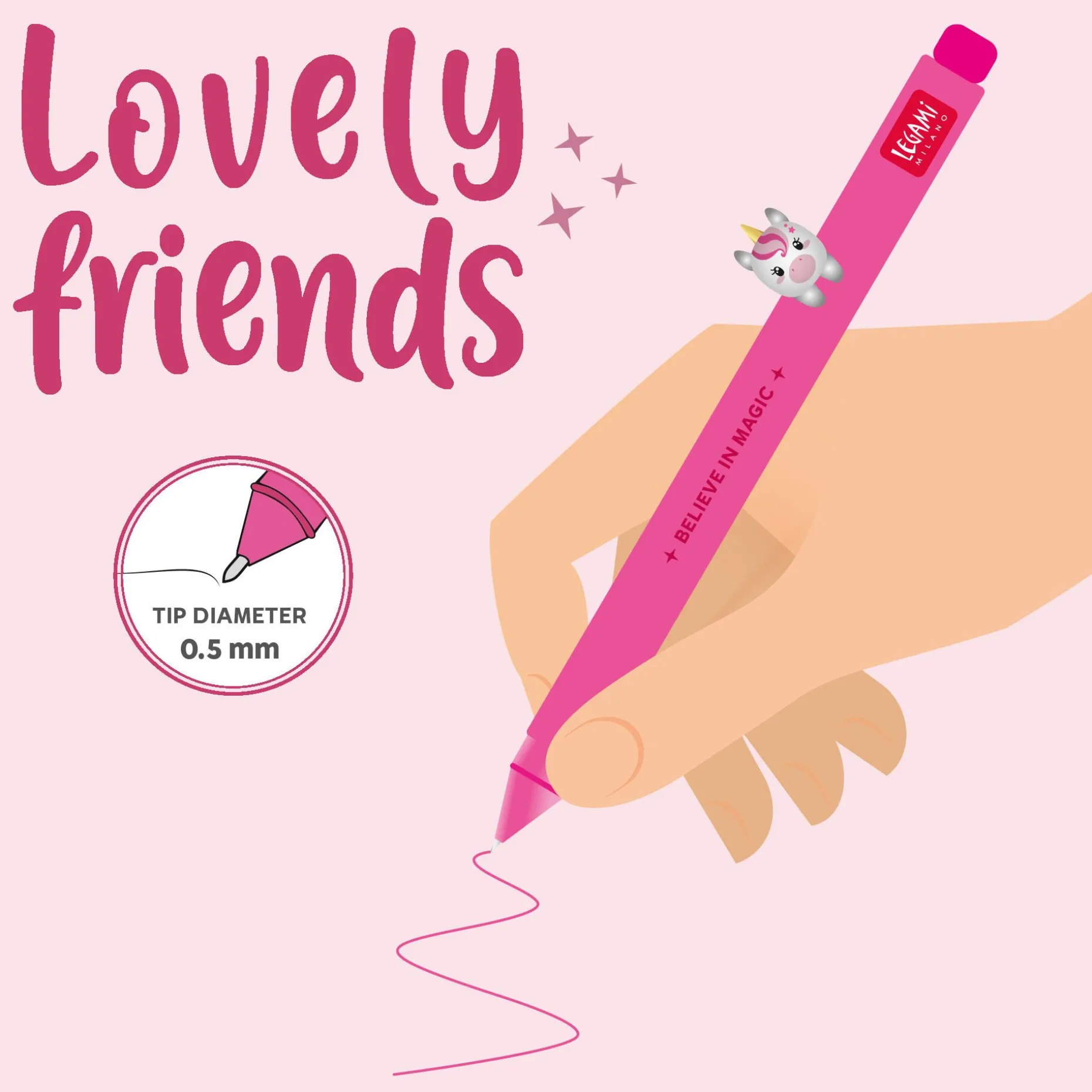 Penna Gel - Lovely Friends