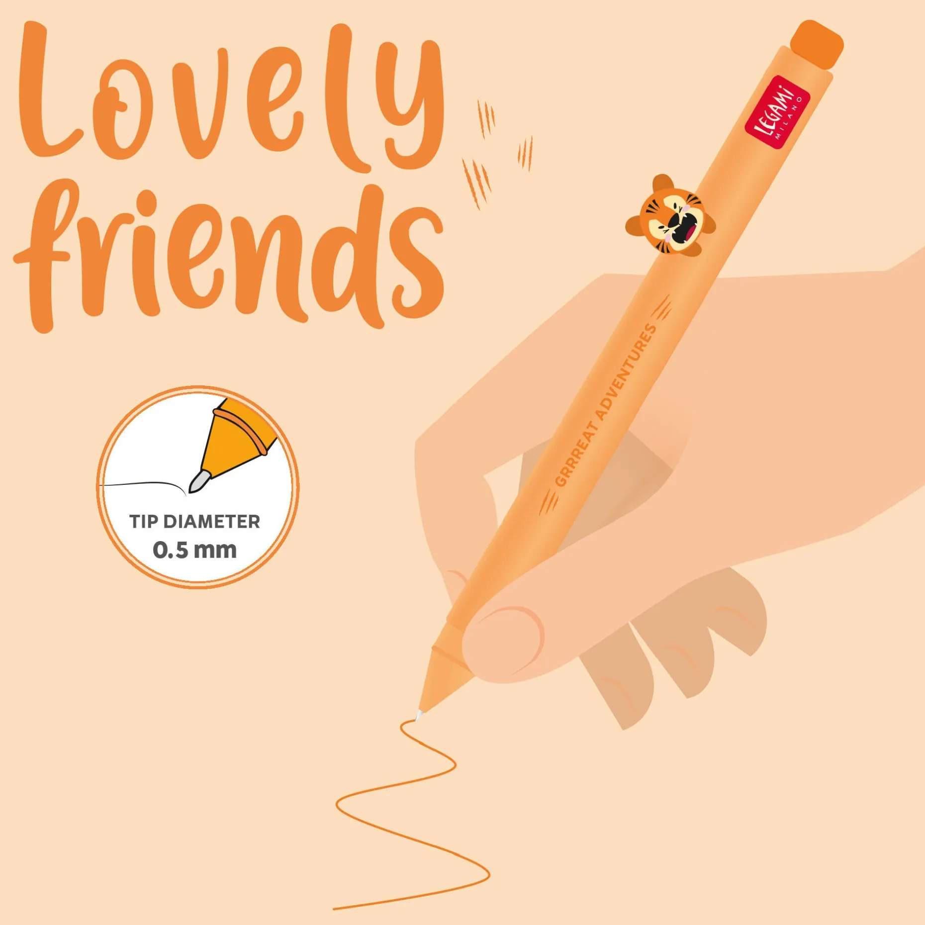 Penna Gel - Lovely Friends
