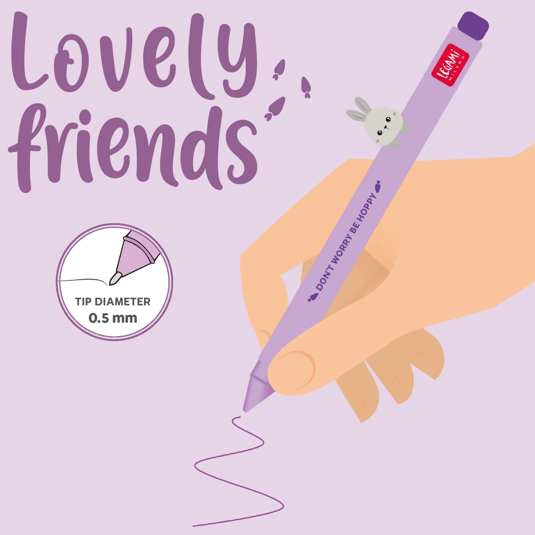 Penna Gel - Lovely Friends