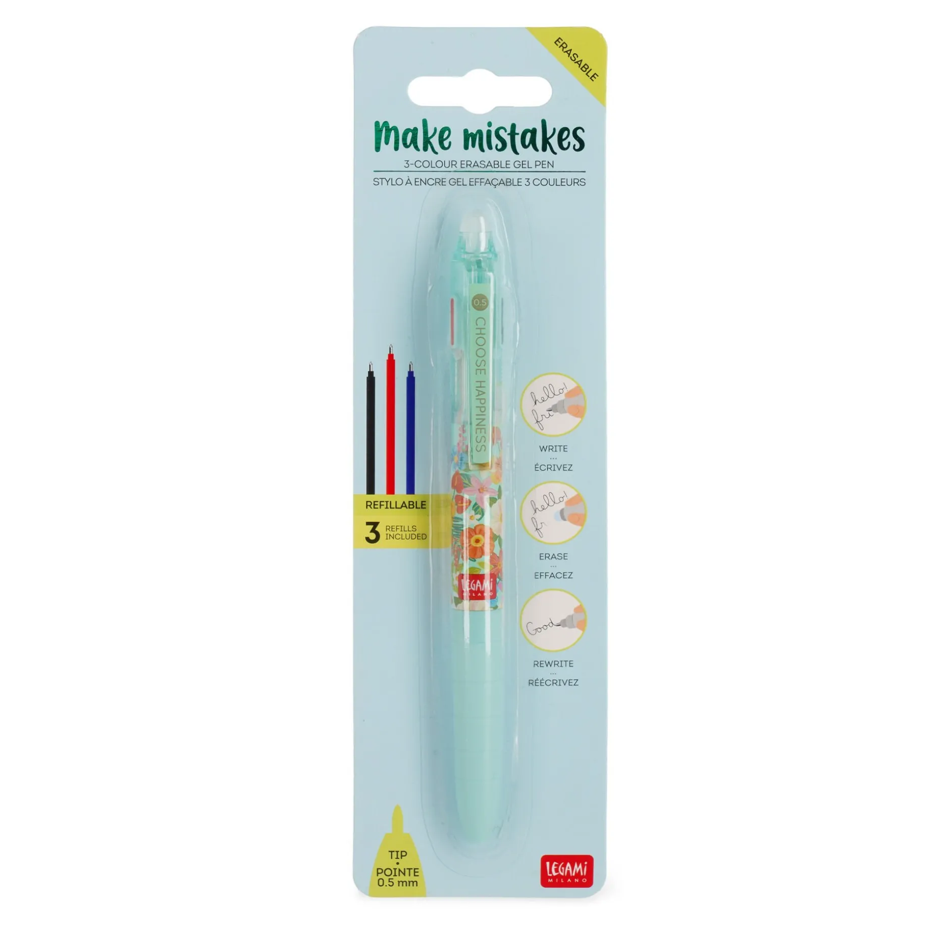 Penna Gel Cancellabile 3 Colori