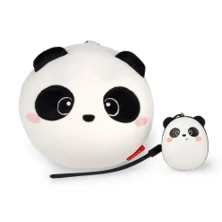Set Cuscino da viaggio Panda e Cuffie wireless Panda