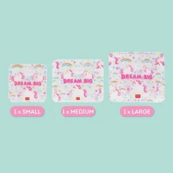 Set di 3 Buste per Alimenti - Snack Bags