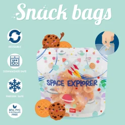Set di 3 Buste per Alimenti - Snack Bags
