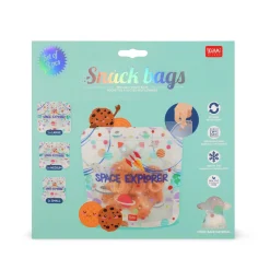 Set di 3 Buste per Alimenti - Snack Bags
