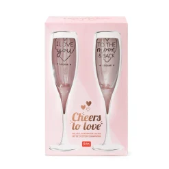 Set di 2 Calici - Cheers to Love