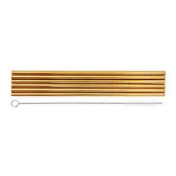 Set di 6 Cannucce in Acciao Inox - Standard