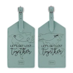 Set di 2 Etichette Bagaglio - Let's Get Lost Together