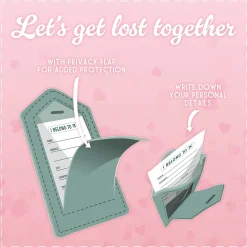 Set di 2 Etichette Bagaglio - Let's Get Lost Together