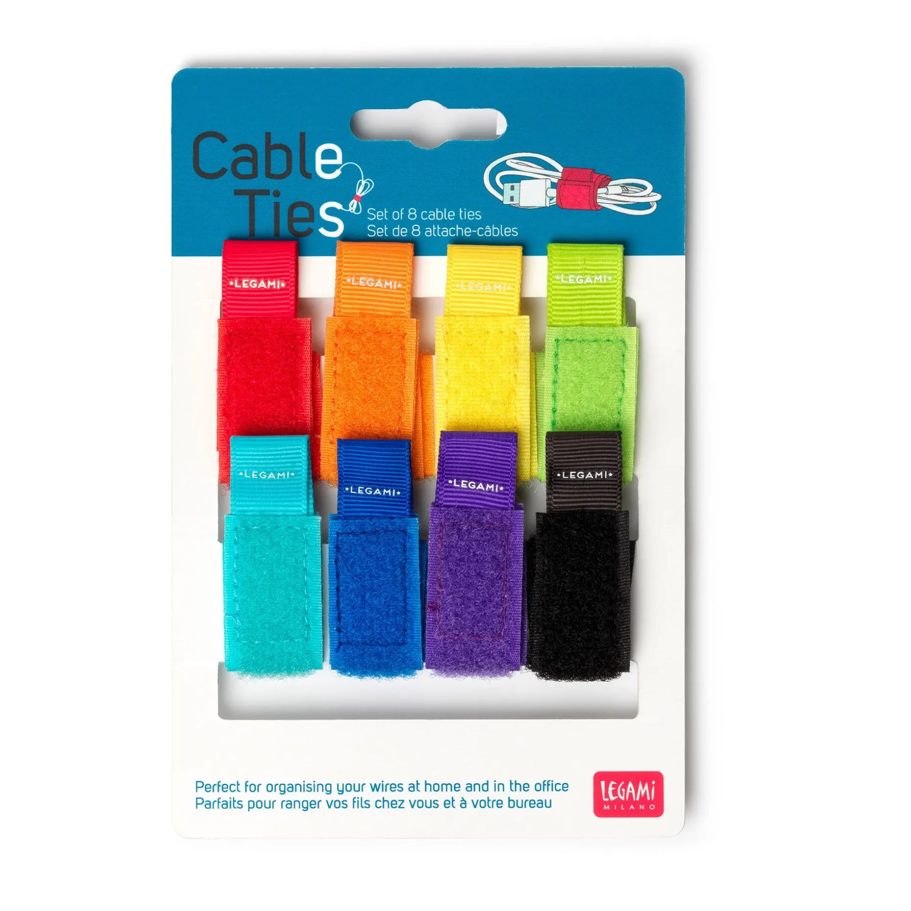 Set di 8 Fascette Stringicavo