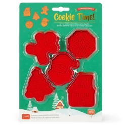 Set di 5 Formine per Biscotti con Timbro - Cookie Time!
