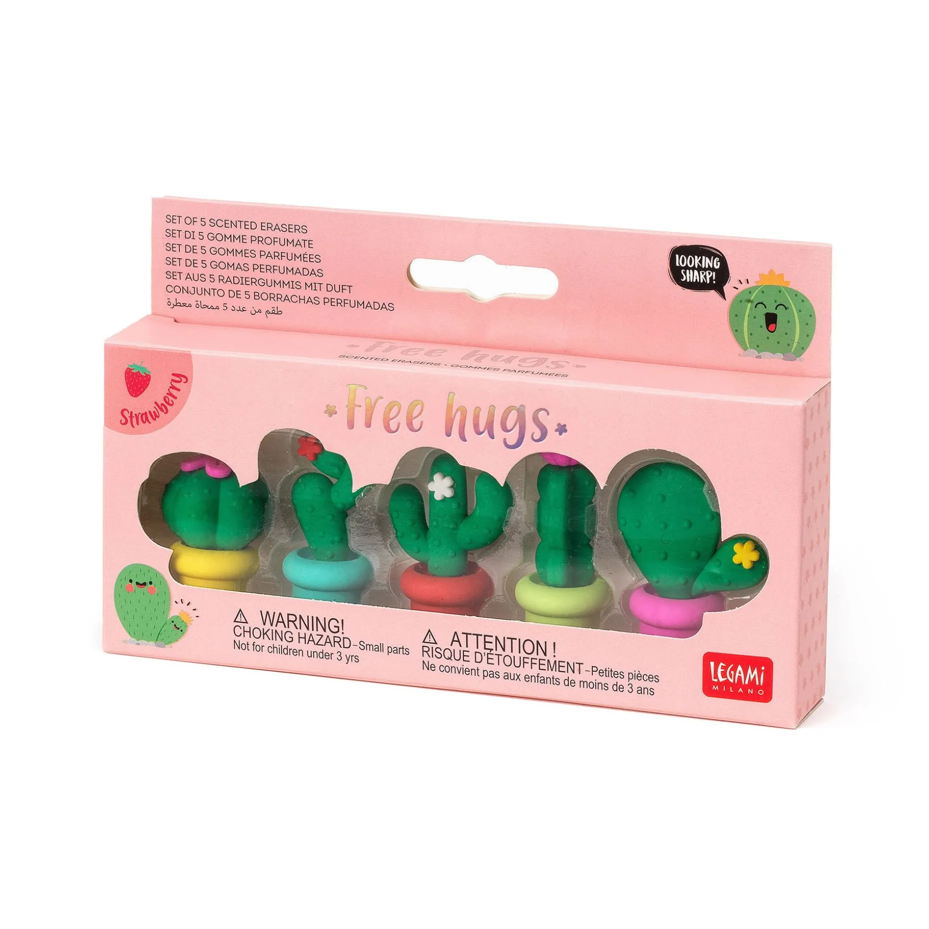 Set di 5 Gomme Profumate - Free Hugs
