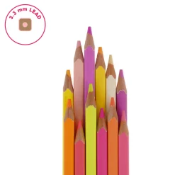 Set di 12 Matite Colorate - Live Colorfully