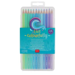 Set di 12 Matite Colorate - Live Colorfully