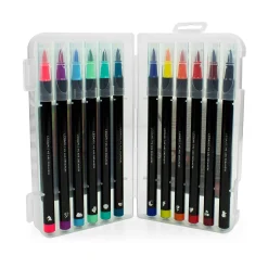 Set di 12 Pennarelli con Punta Pennello - Brush Markers