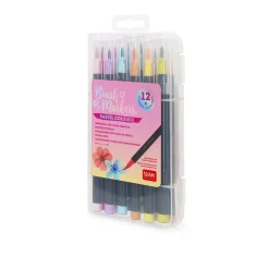 Set di 12 Pennarelli con Punta Pennello - Brush Markers