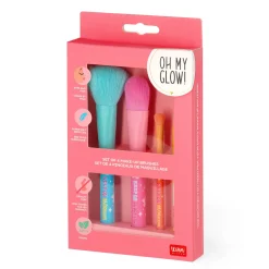 Set di 4 Pennelli per il Trucco - Oh My Glow!