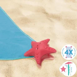Set di 4 Picchetti Ferma Telo Mare - Beach Towel Anchor Stakes