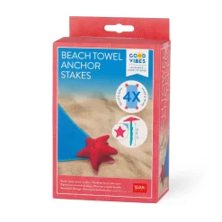 Set di 4 Picchetti Ferma Telo Mare - Beach Towel Anchor Stakes