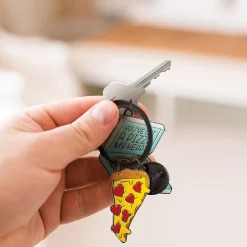 Set di 2 Portachiavi in Metallo Smaltato - What a Key Ring!