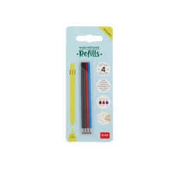 Set di 4 Refill per Penna Gel Cancellabile 3 Colori