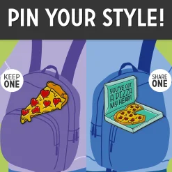 Set di 2 Spille in Metallo Smaltato - Pin Your Style!