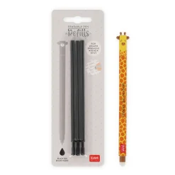 Set Penna Cancellabile Giraffe con Refill Nero