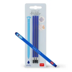 Set Penna Cancellabile Shark con Refill Blu