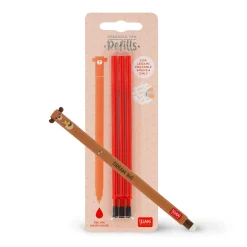 Set Penna Cancellabile Teddy Bear con Refill Rosso