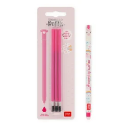 Set Penna Cancellabile Unicorn con Refill Rosa