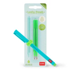 Set Penna Lovely Dino con Refill Verde Neon