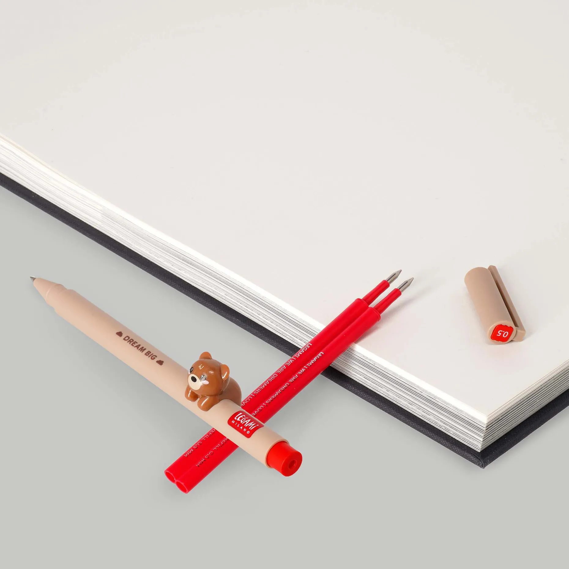 Set Penna Lovely Teddy Bear con Refill Rosso