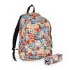 Set Zaino e Astuccio Travel Stickers